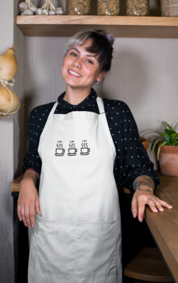  1UP  Embroidered Barista Apron