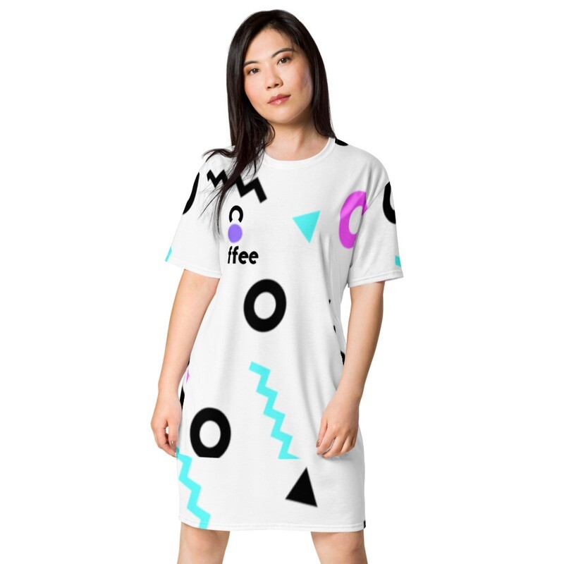 She Came From The 80's (One) T-shirt dress