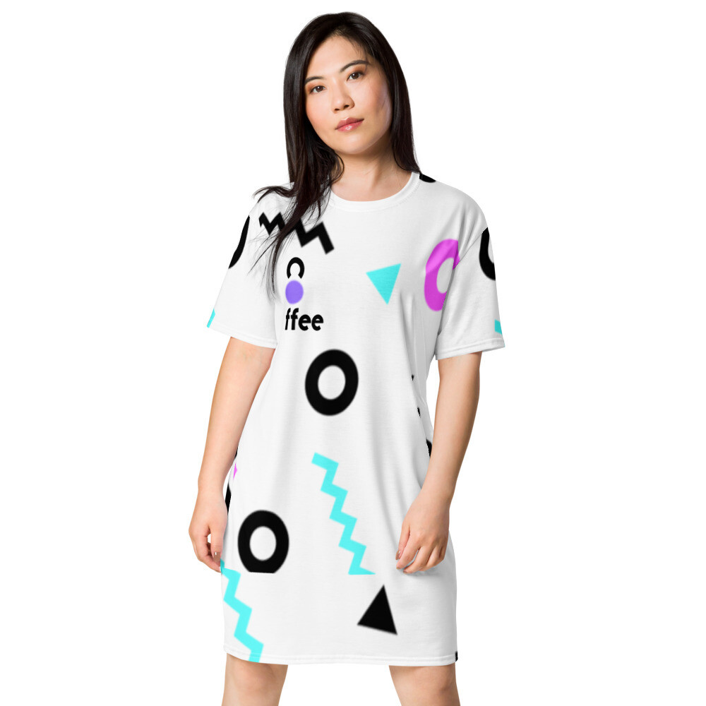 She Came From The 80&#39;s (One) T-shirt dress, Size: 2XS