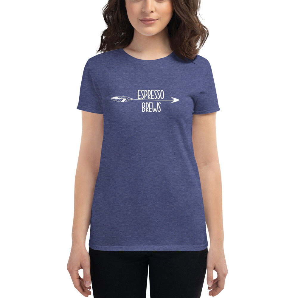 Espresso Brews & Cowgirl Boots Women's Graphic Coffee t-shirt