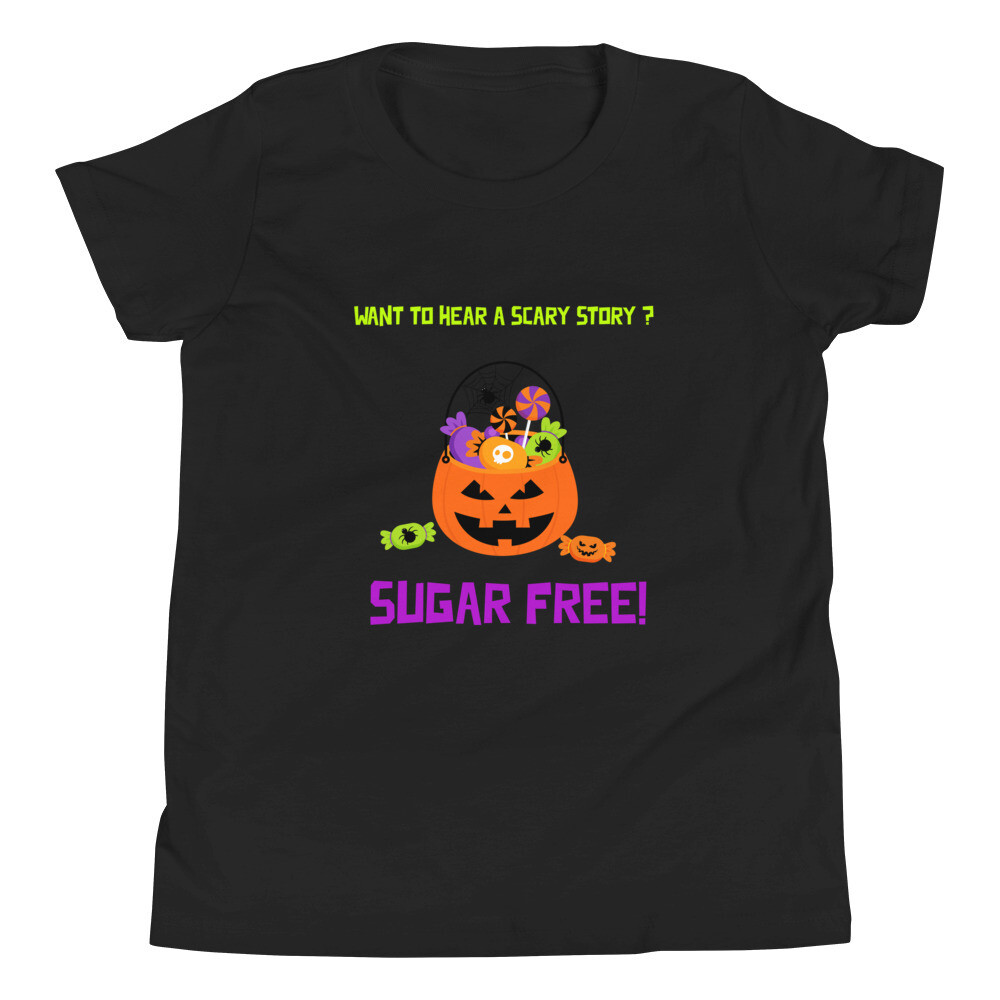  Sugar Free Youth Halloween Graphic T-Shirt, Size: S, Style: Pumpkin