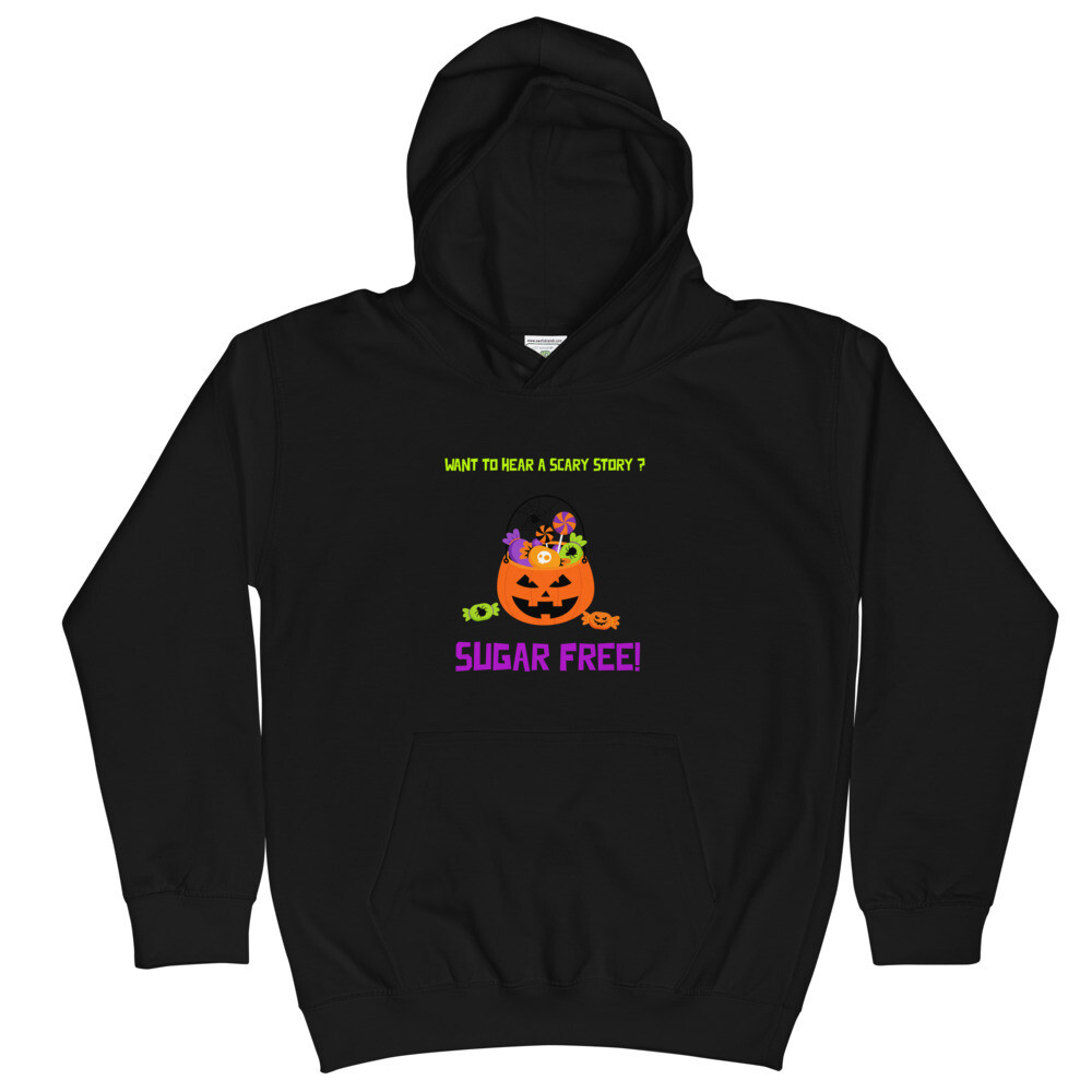 Sugar Free Kids Halloween Hoodie, Size: S, Style: Pumpkin