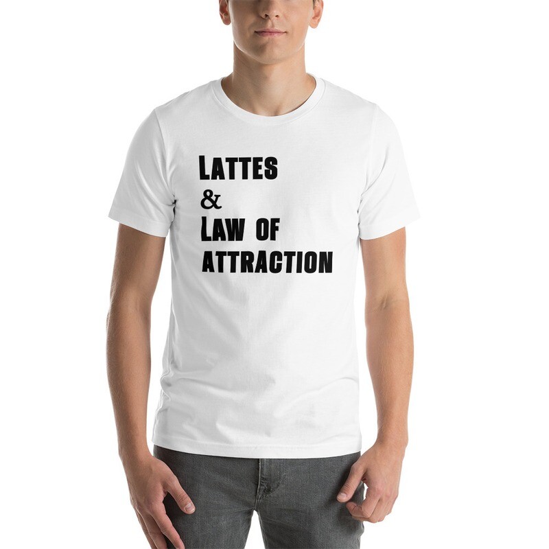Lattes & Law of Attraction Short-Sleeve Men's T-Shirt