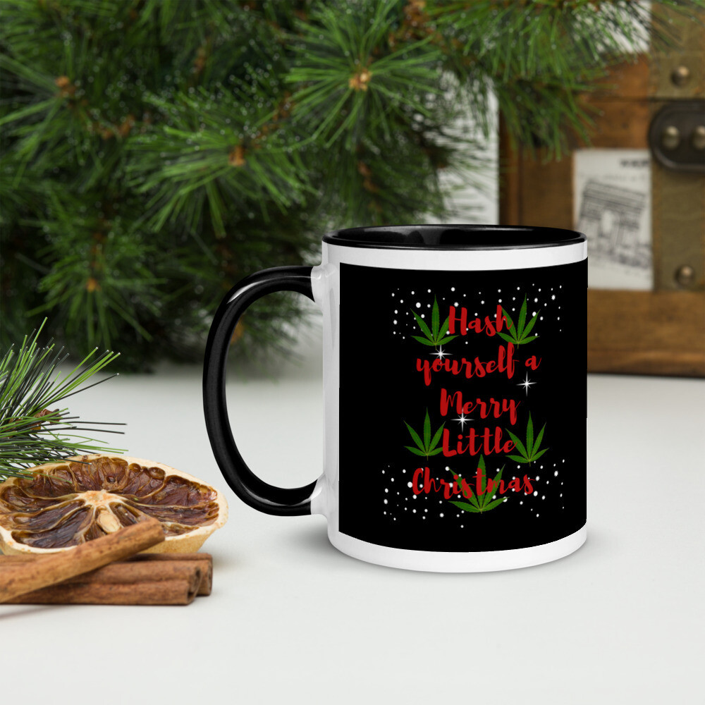 Hash Yourself a Merry Little Christmas Mug with Color Inside
