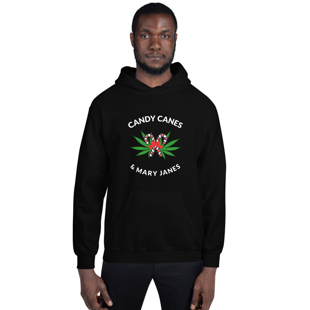 Candy Canes & Mary Janes Men's Holiday 420 Hoodie