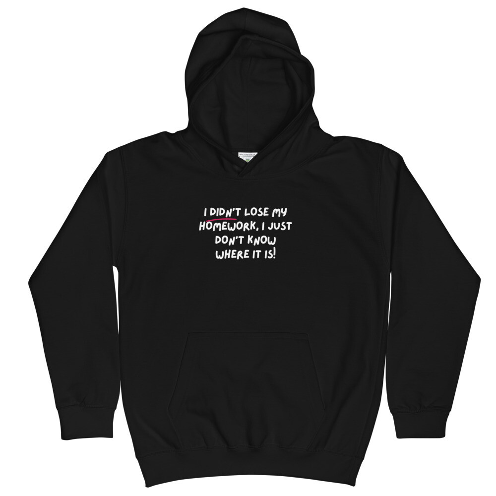 AJ Kids Graphic Hoodie, Color: Jet Black, Size: XS