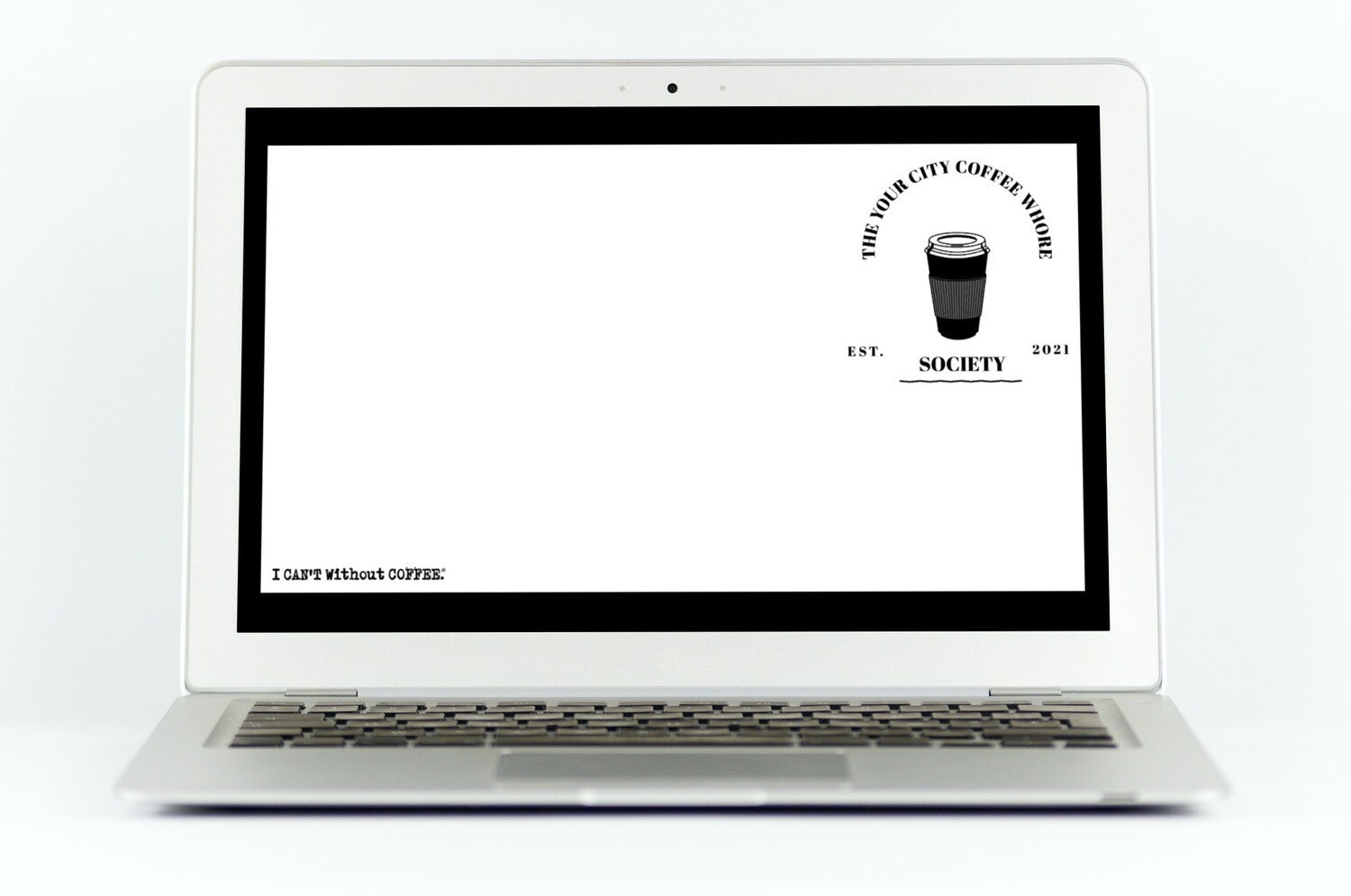 Customizable Coffee Whore Virtual Background for Zoom
