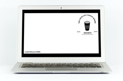 Customizable Coffee Whore Virtual Backgrounds for Zoom