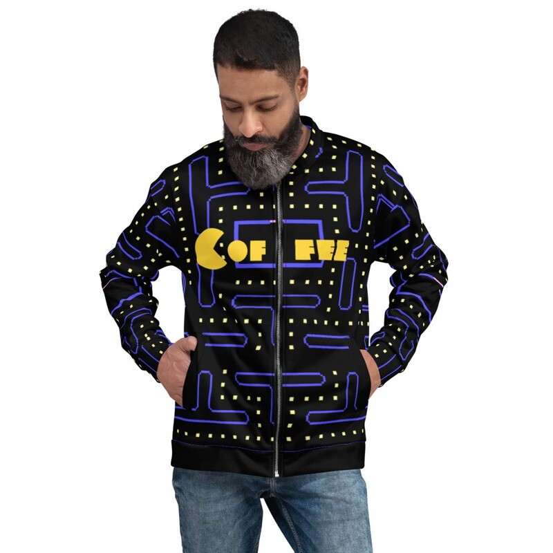 Pac-Maze Men&#39;s Pac-Man Bomber Jacket, Size: XS