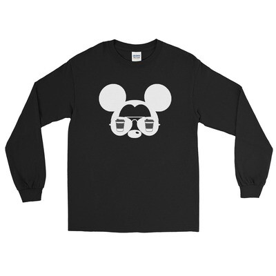  Mickey Needs Coffee Men’s Long Sleeve Disney Shirt