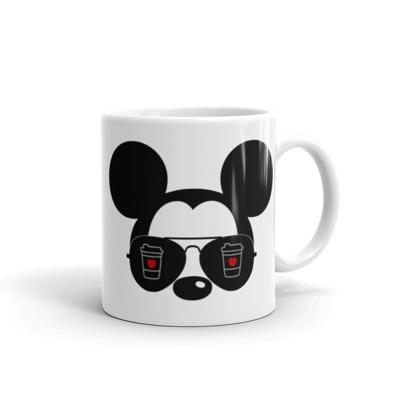 Mickey Needs Coffee Ceramic Glossy Mug