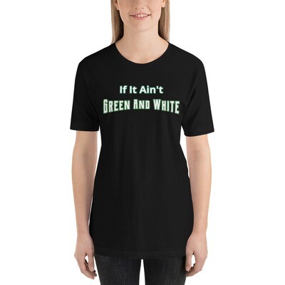 Green & White Women's Graphic Crewneck T-Shirt