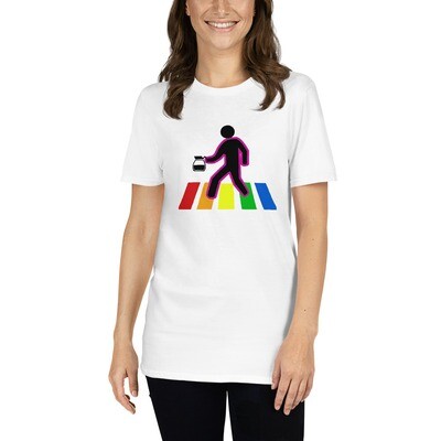 Coffee Crossing (Two) Pride Women's Short-Sleeve T-Shirt