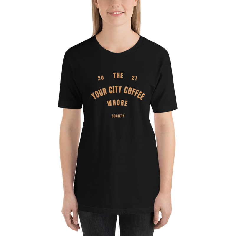 Coffee Whore Society (Two) Custom Women's T-Shirt