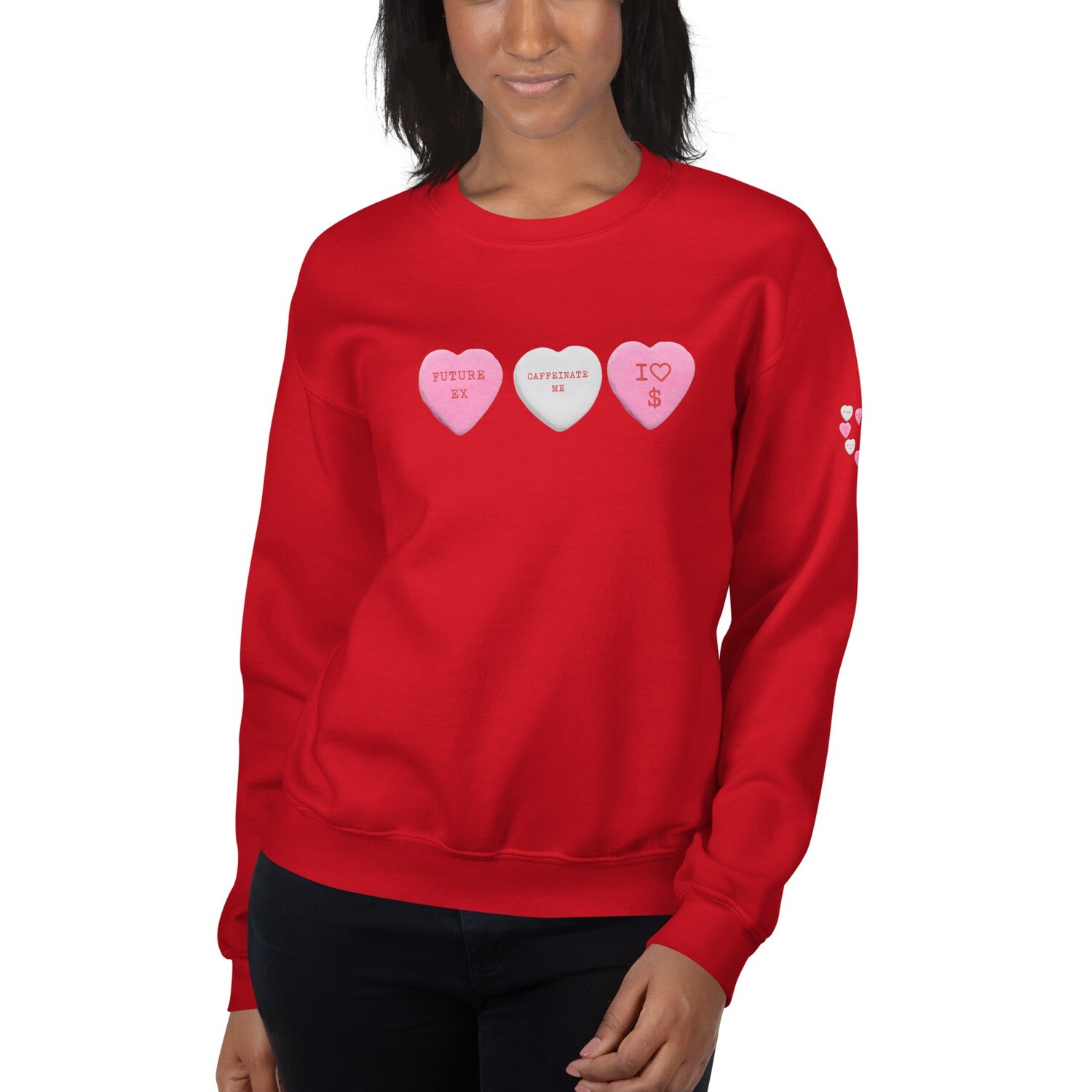 Siren Women&#39;s Valentines Day Sweatshirt, Color: Red, Size: S