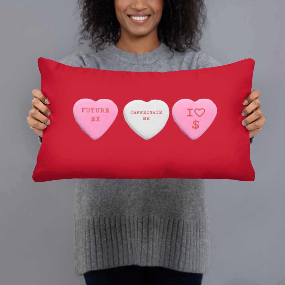 Siren Valentines Day Heart Pillow