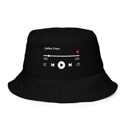 Coffee Time Reversible bucket hat