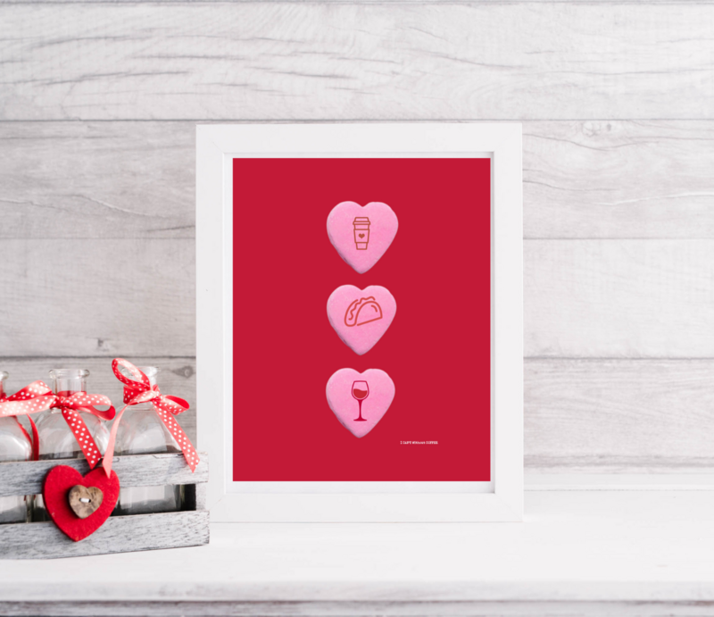 My Loves Valentines Digital Art - Red Background