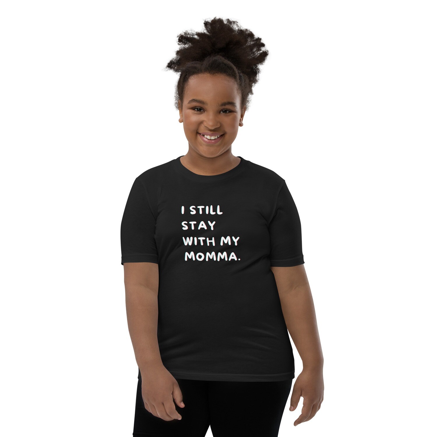Live with momma Youth Short Sleeve T-Shirt