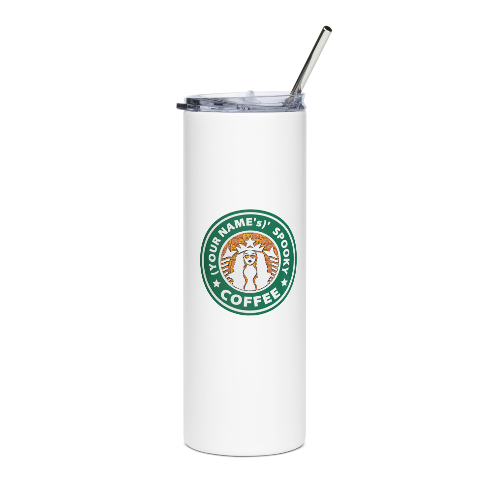 Spooky Coffee Personalized Starbucks Halloween Stainless steel tumbler