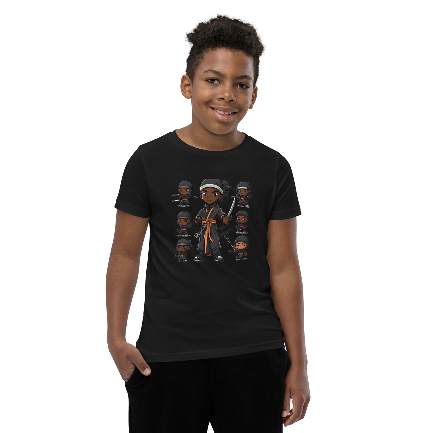 Lil Ninja 2 Boy's Youth Short Sleeve T-Shirt