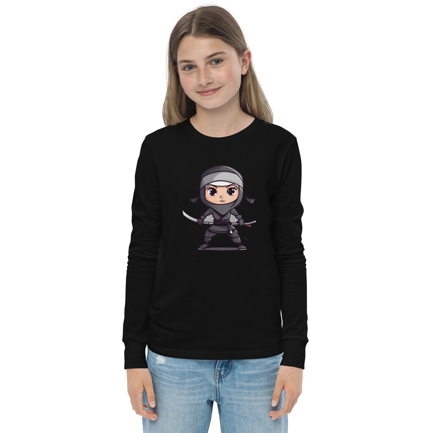 Ninja Girl Youth long sleeve tee