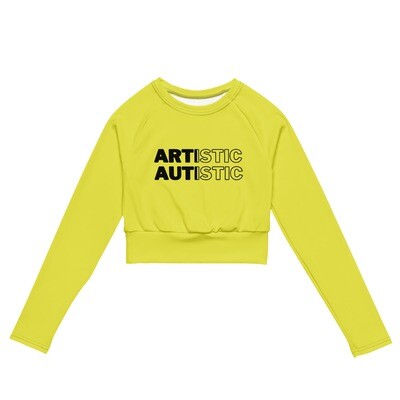 Artistic Autistic Recycled long-sleeve crop top