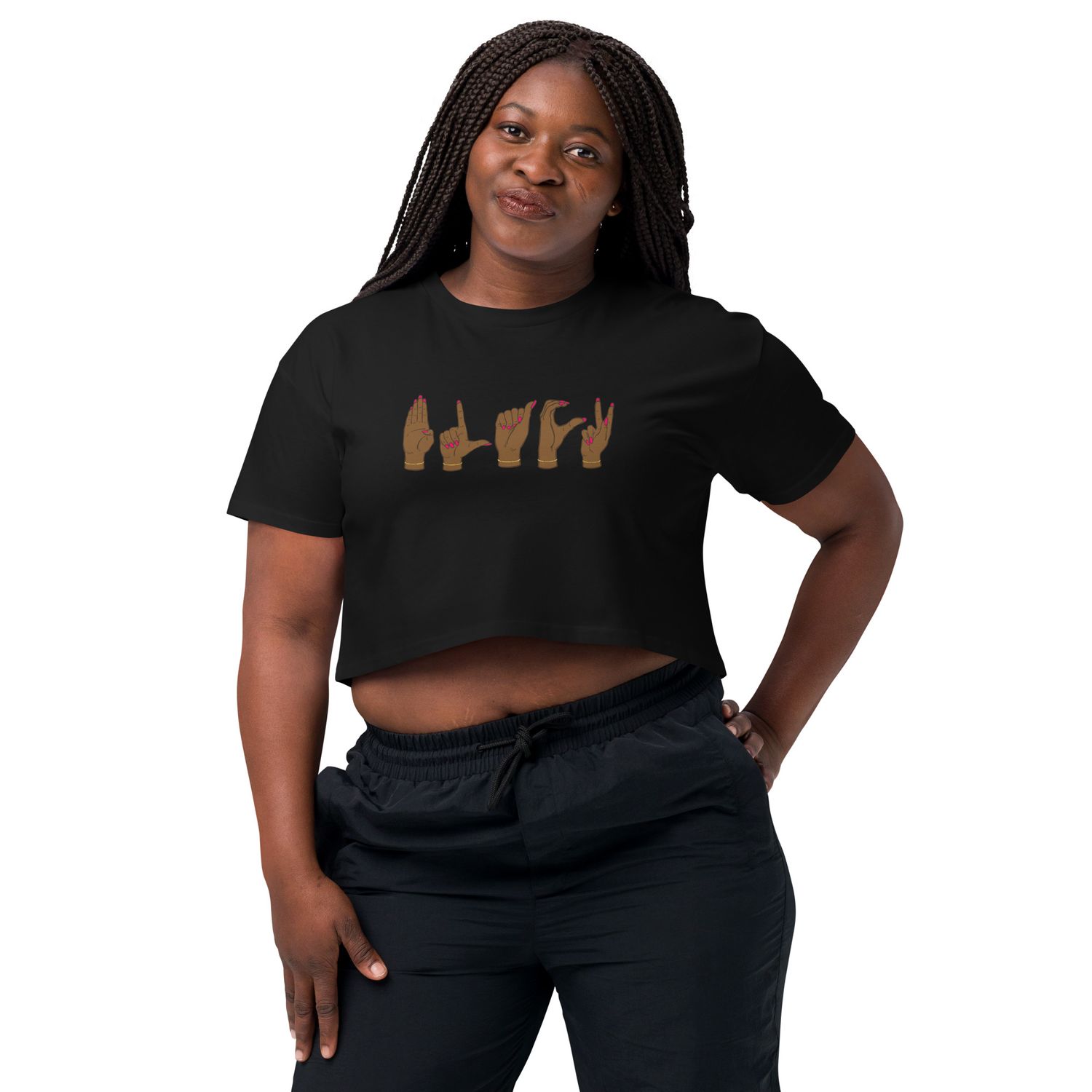 B.L.A.C.K Women’s crop top