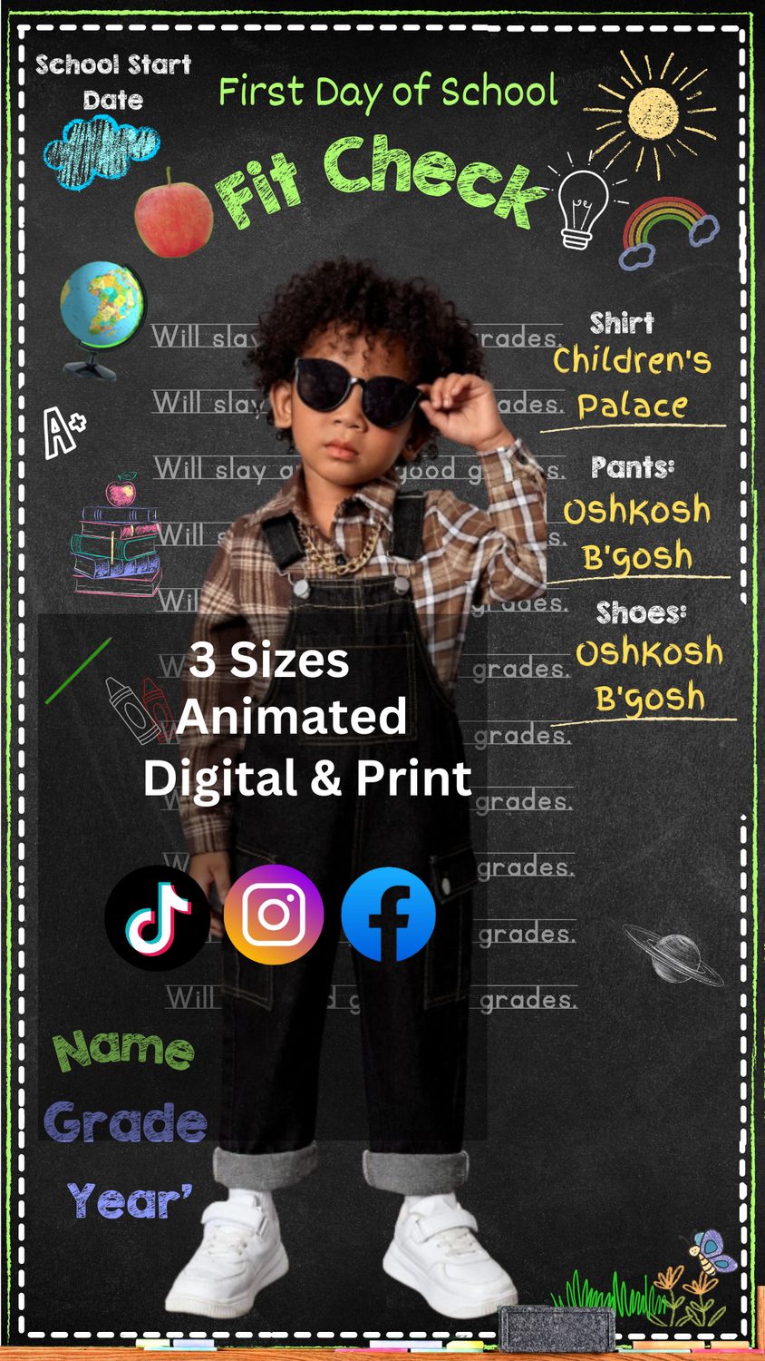 First day of school sign Digital and printable