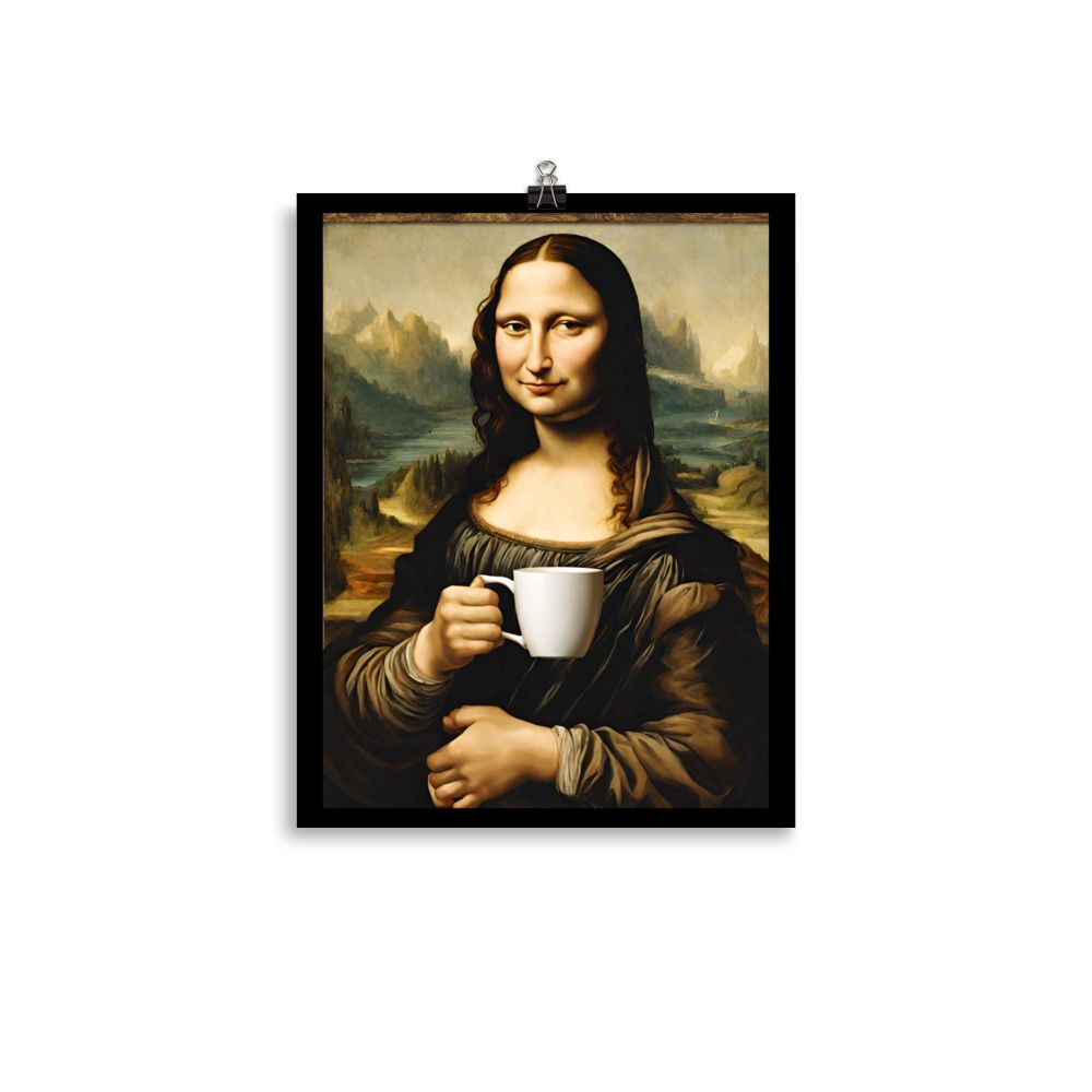 Mocha Lisa - Classic Matte Poster