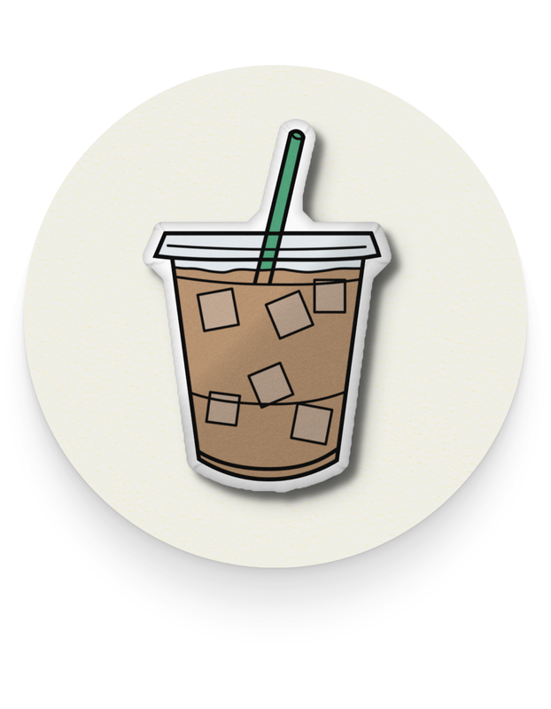 Iced Coffee Custom-shaped pillow