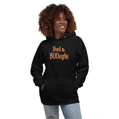 Bad and BOOugie Women&#39;s Halloween Unisex Hoodie