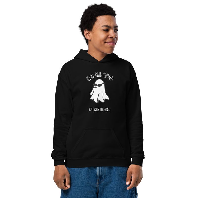 All Ghould In My Hood Halloween Youth heavy blend hoodie