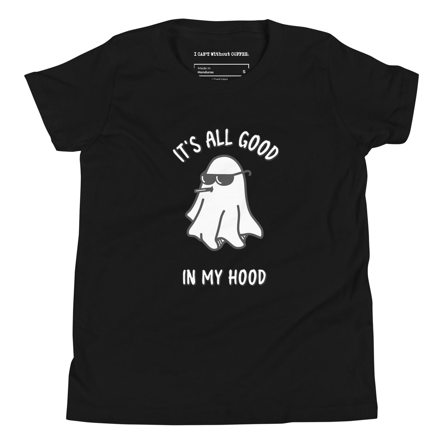 All Ghould In My Hood Halloween Crewneck Youth Short Sleeve T-Shirt