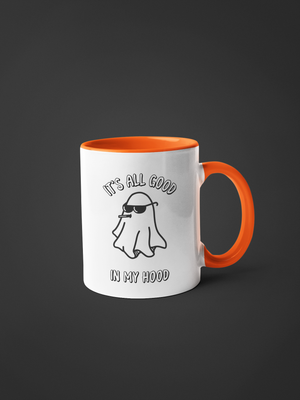 All Ghould in My Hood Halloween Mug with Color Inside