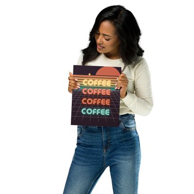 Retro Coffee Wall Art Poster