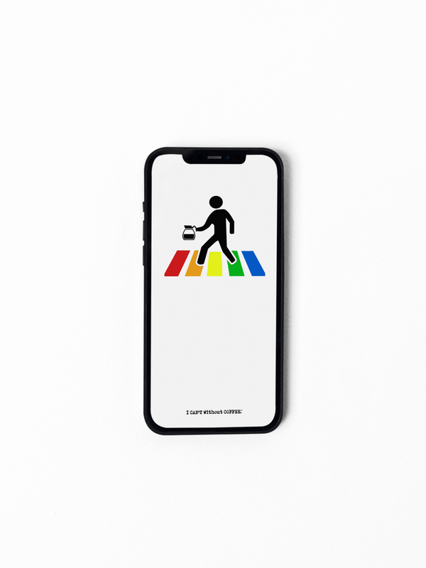 Coffee Crossing (Pride) HD Instant Download Cellphone Wallpaper