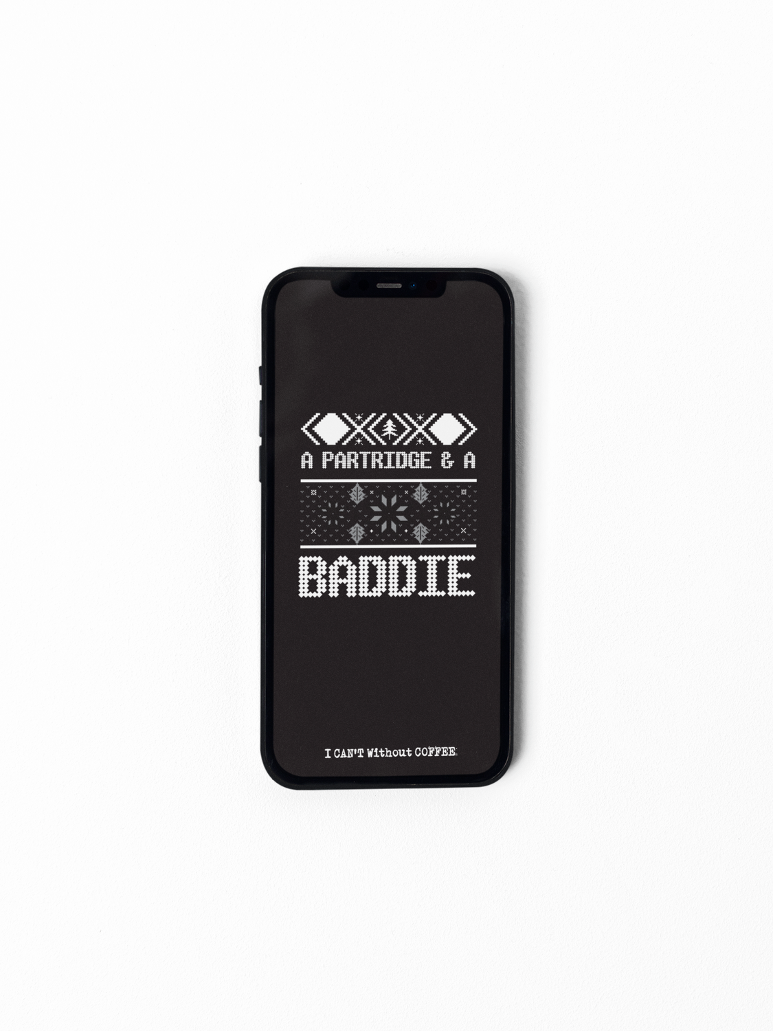Partridge and A Baddie (Black) HD Instant Download Cellphone Wallpaper