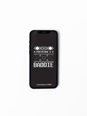 Partridge and A Baddie (Black) HD Instant Download Cellphone Wallpaper