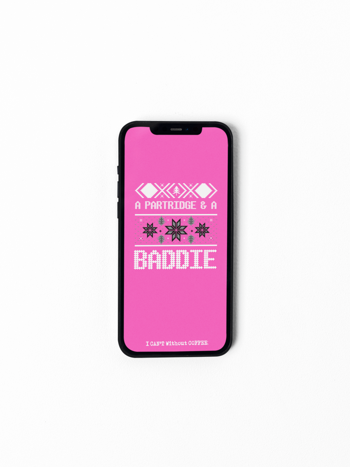 Partridge and A Baddie (Deep Pink) HD Instant Download Cellphone Wallpaper