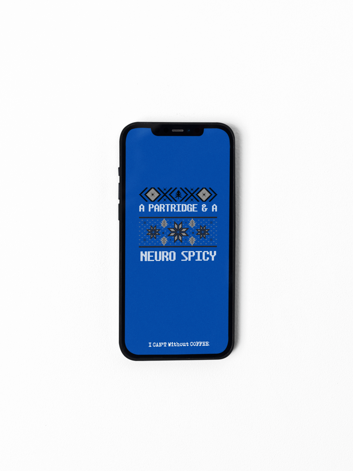 A Partridge and A Baddie (Blue Gradient) HD Instant Download Cellphone Wallpaper