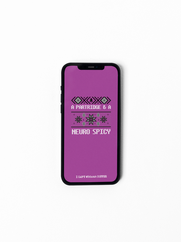 Partridge and A Neuro Spicy (Purple) HD Instant Download Cellphone Wallpaper