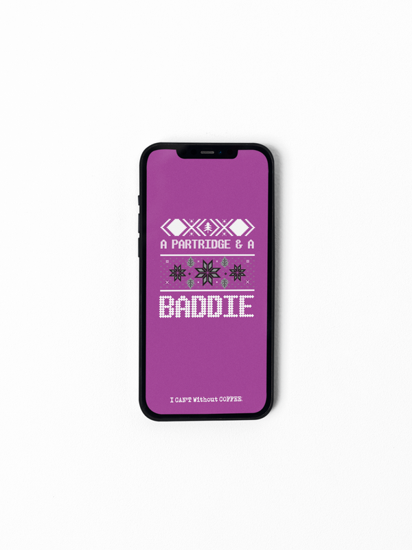 Partridge and A Baddie (Purple) HD Instant Download Cellphone Wallpaper