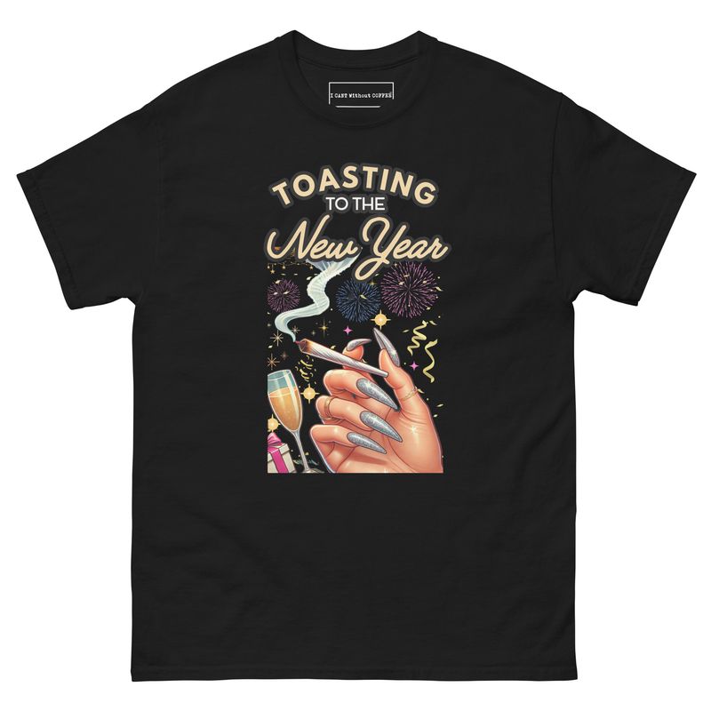 Toasting to the New Year -Light 420 New Years 2025 Crewneck classic tee 