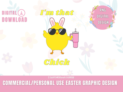 I&#39;m That Chick Stanley Digital Easter Clipart, Easter Bunny Clipart, Easter Digital Paper, Easter Chicks Clipart, Easter Eggs Clipart, Commercial Use   Easter Clipart, Easter Chick Clipart