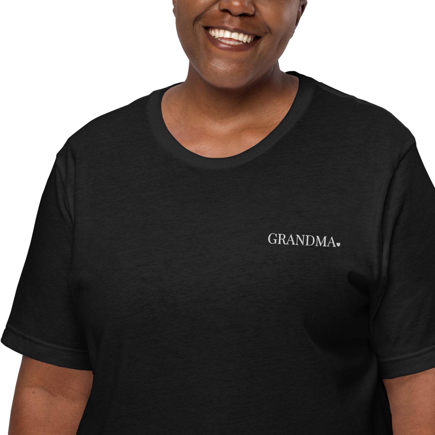 Custom Grandma. Mothers Day Embroidered Women&#39;s Relaxed T-Shirt