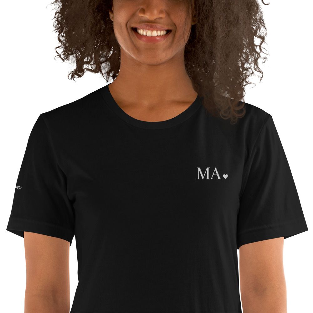 Custom Ma Mothers Day Embroidered Women&#39;s Relaxed T-Shirt