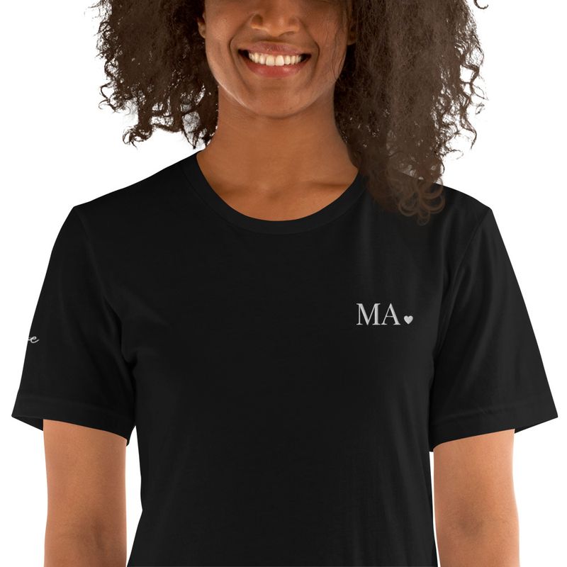 Custom Ma Mothers Day Embroidered Women&#39;s Relaxed T-Shirt
