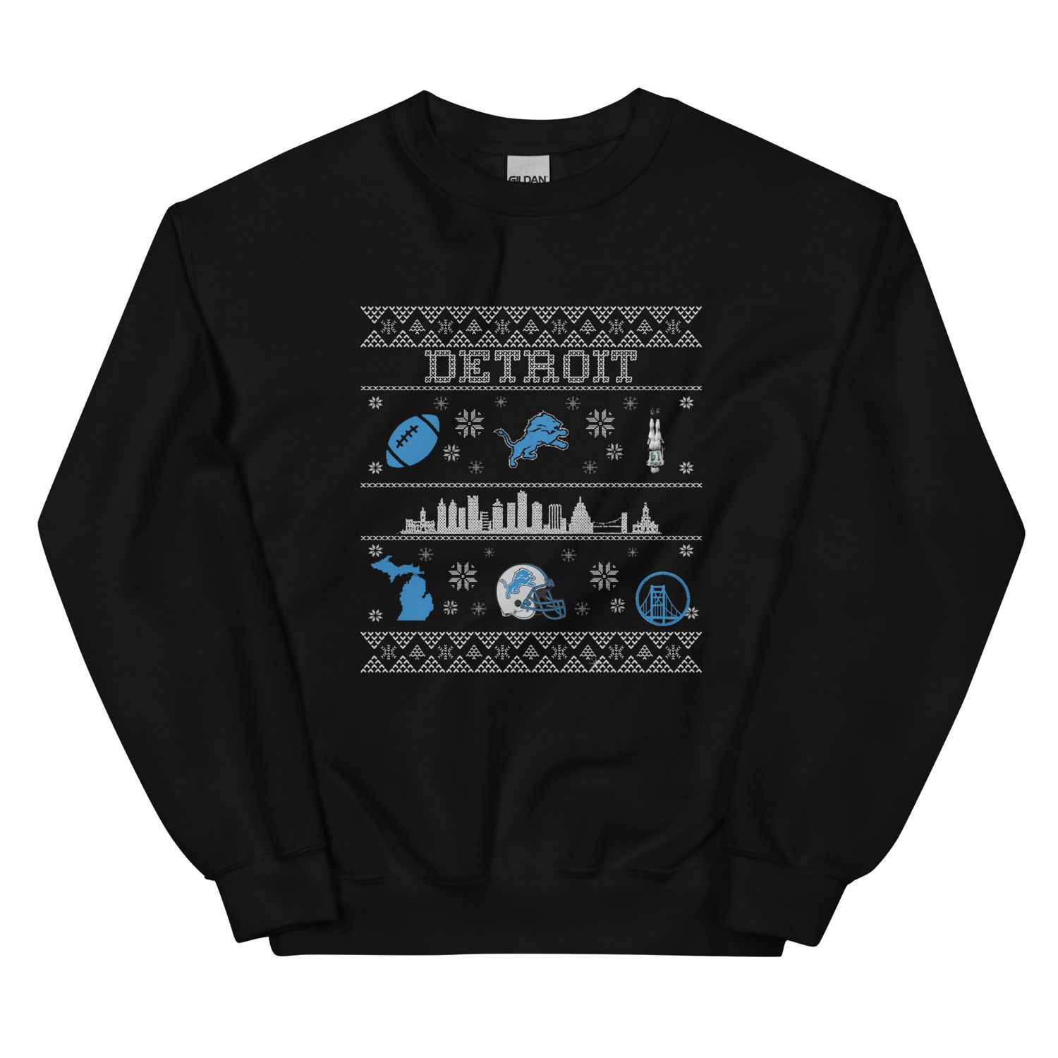 Deck the Den Detroit Football Unisex Sweatshirt
