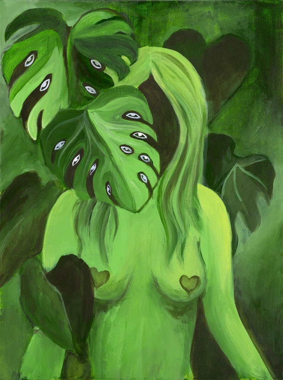 Monstera Lady 16x20&quot; canvas print